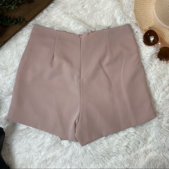 Haute rogue mauve pink asymmetrical hem mini skirt - Picture 4 of 6